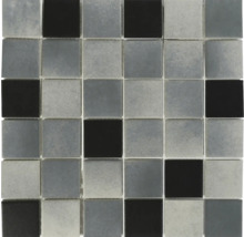 Mosaik keramik HBW022 antracit grå svart matt 28,8x28,8 cm