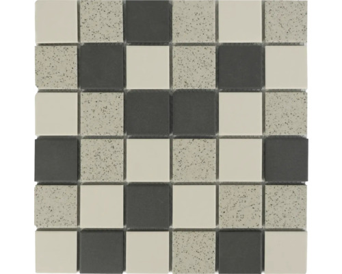 Mosaik keramik HBW023 grå beige matt 28,8x28,8 cm