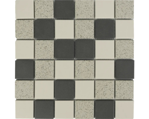 Mosaik keramik HBW023 grå beige matt 28,8x28,8 cm Mosaikplatta med kvadratiskt mönster