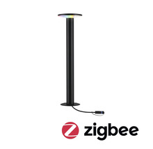 Svart pollare med Zigbee-logotyp