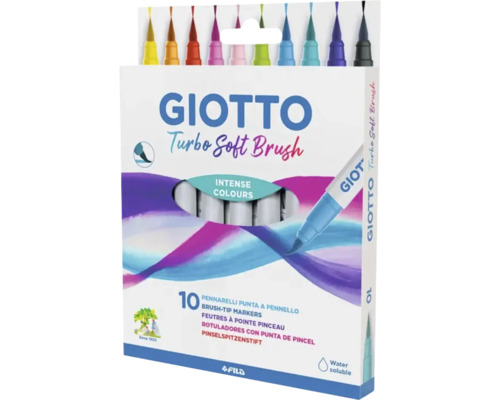 Giotto Turbo Soft Brush-pennor, 10-pack