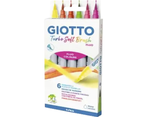 GIOTTO Turbo Soft Brush filtpennor, 6-pack