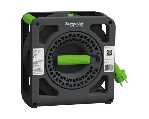 Schneider Electric-logotyp på kabelvinda