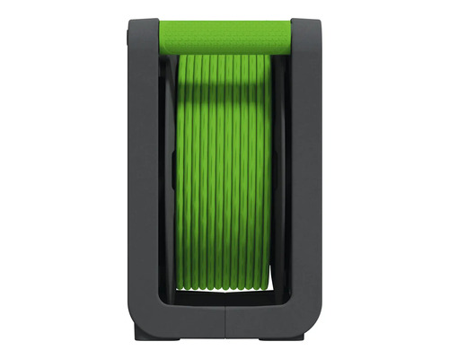 Grön grästrimmerspole i grått fäste