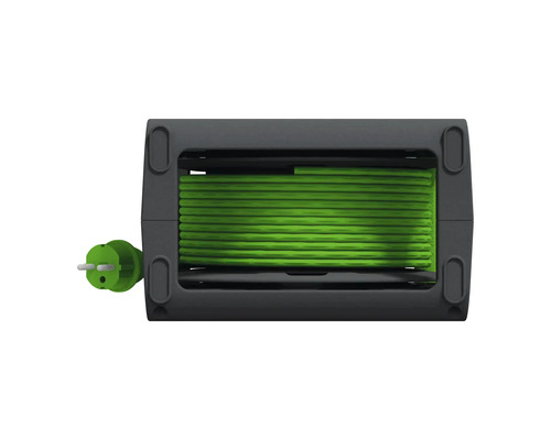 Kabelvinda med grön kabel