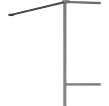 Hörnprofil av metall för duschkabin