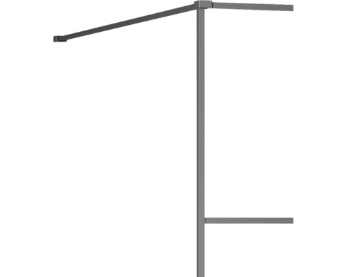 Hörnprofil av metall för duschkabin