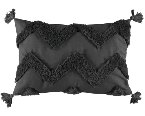 Kudde NOBLE HOUSE Tuftad mörkgrå 40x60cm Kudde NOBLE HOUSE Tuftad mörkgrå 40x60cm