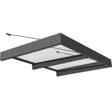 Tak med glas och mörk ram