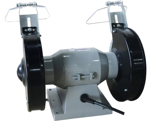 Dubbelslipmaskin med skydd för verkstadsarbete