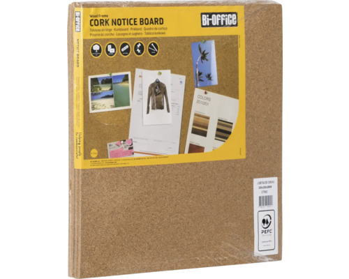 Bi-Office korkanslagstavla med träram