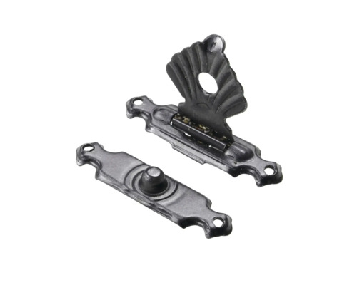 Möbelförslutning av metall, i två delar