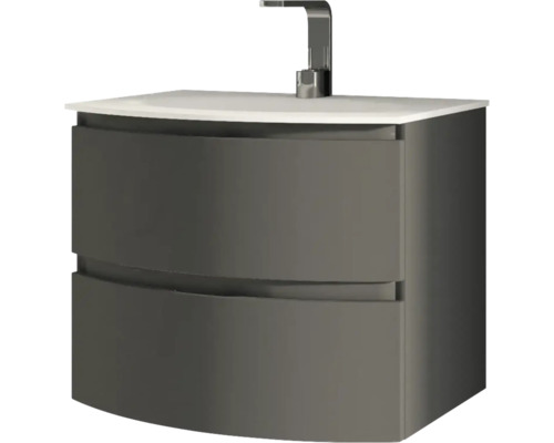 Tvättställsskåp med två lådor och armatur