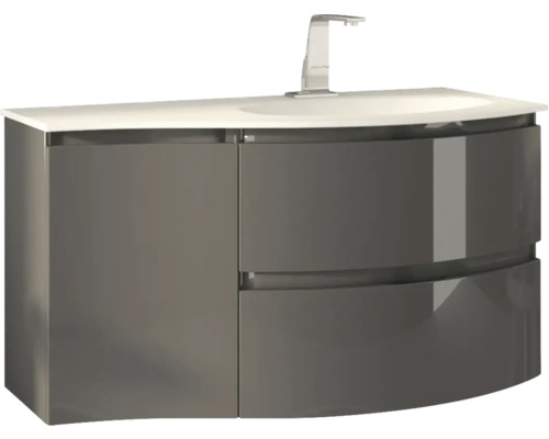 Tvättställsskåp med handfat och kran för badrummet