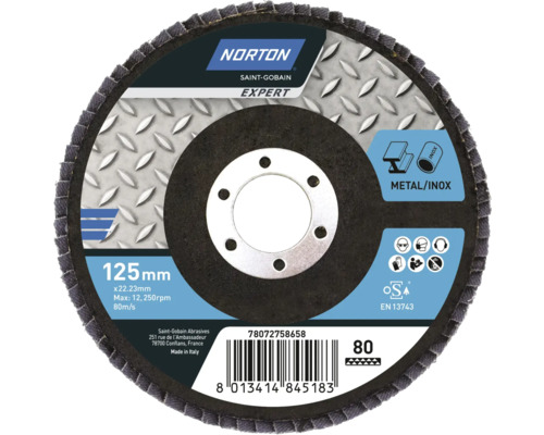 Norton Saint-Gobain Expert lamellrondell, 125 mm