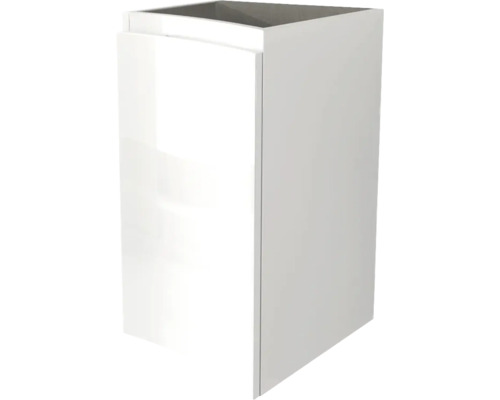 Vitt badrumsskåp med dörr