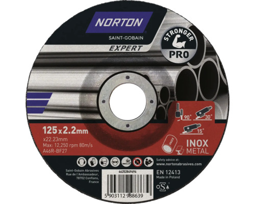 Norton Saint-Gobain Expert kapskiva 125 x 2,2 millimeter för metall