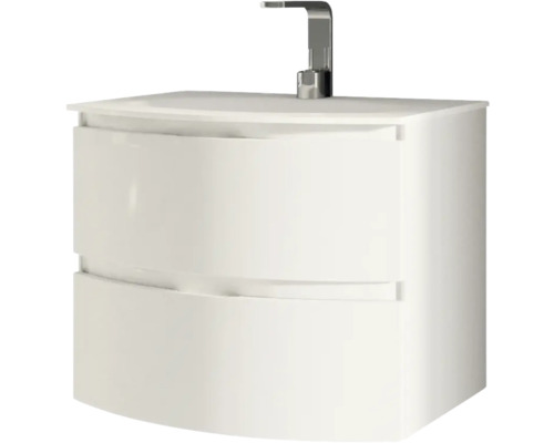 Tvättställsskåp med två lådor och blandare