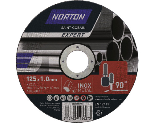 Norton Saint-Gobain Expert kapskiva 125x1,0 mm för metall