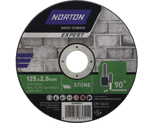 Norton Saint-Gobain Expert kapskiva för sten, 125 x 2,5 millimeter
