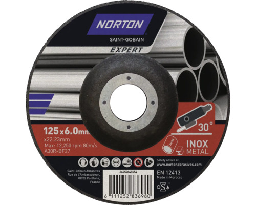 Norton Saint-Gobain Expert kapskiva 125x6.0 mm för metall och rostfritt stål