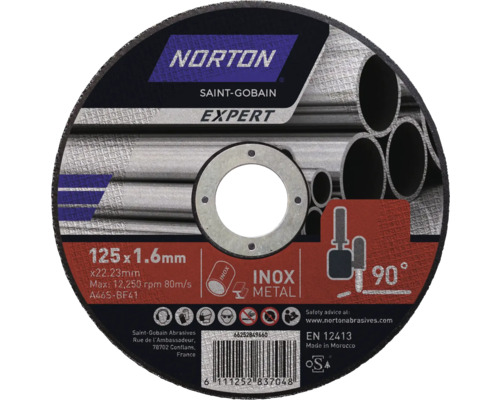Norton Kapskiva för metall, diameter 125x1.6 millimeter