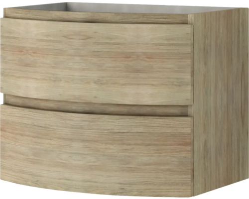 Tvättställsskåp i trä med två lådor