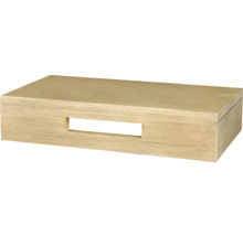 Dekorativ förvaringslåda av trä med handtag