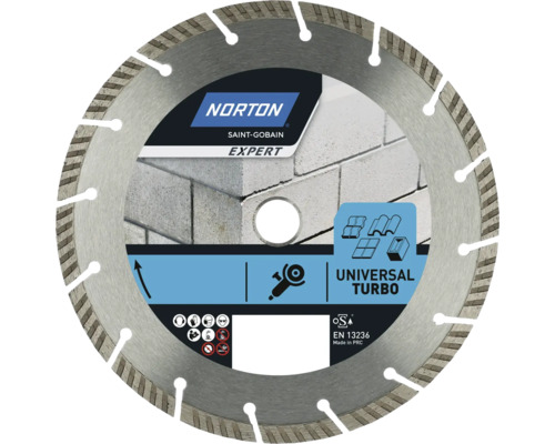 Diamantkapskiva NORTON Universal Turbo Ø180mm