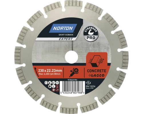 Diamantkapskiva NORTON Stronger pro betong Ø230x22,23mm