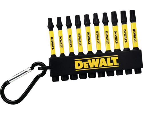 Torxbits DEWALT DT7275-QZ 57mm Impact 10-pack med nyckelring