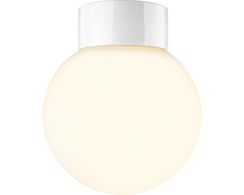 Armatur IFÖ classic glob 200 opal E27 vit IP54 Armatur IFÖ classic glob 200 opal E27 vit IP54