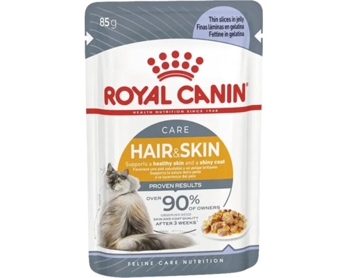 Kattmat ROYAL CANIN Hair & Skin Care Jelly Adult 12x85g