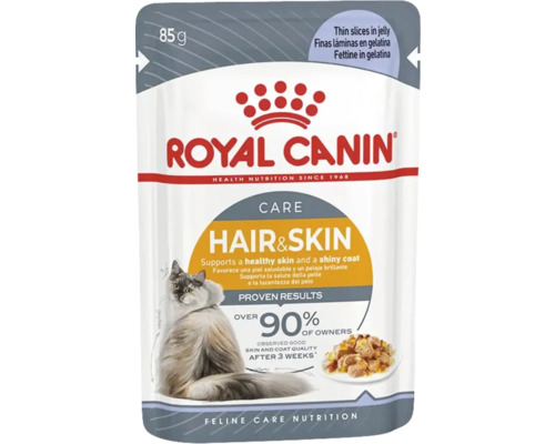 Kattmat ROYAL CANIN Hair & Skin Care Jelly Adult 12x85g Kattmat ROYAL CANIN Hair & Skin Care Jelly Adult 12x85g