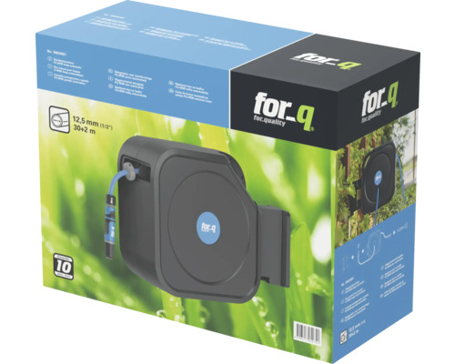 Förpackning för for-q slangbox med en diameter på 12,5 millimeter (1/2 tum) och en längd på 30+2 meter