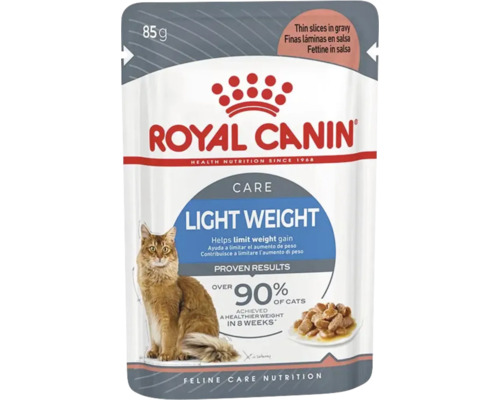 Kattmat ROYAL CANIN Light Weight Care Gravy Adult 12x85g Royal Canin Light Weight kattmat i 85 grams förpackning