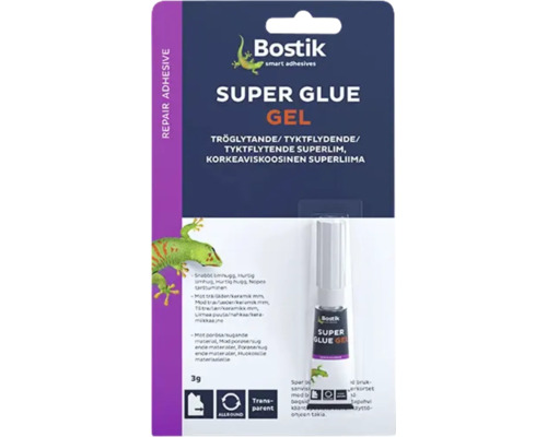 Snabblim BOSTIK Super Glue Gel 3g