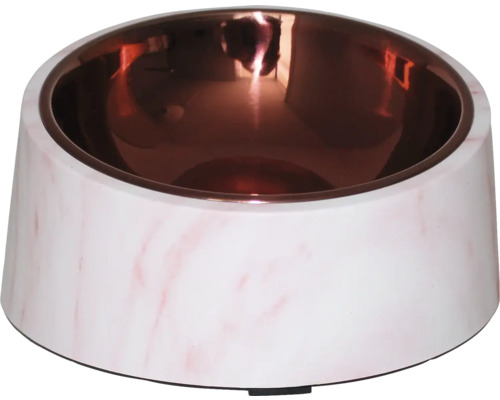 Hundmatskål OZAMI 170ml marmor/roséguld