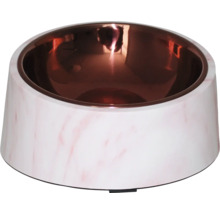 Hundmatskål OZAMI 310ml marmor/roséguld
