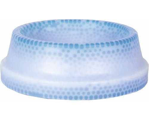 Blomkruka av plast med prickigt mönster