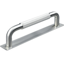 Metallhandtag med räfflad yta