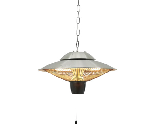 Hängande terrassvärmare för utomhusbruk med dragströmbrytare