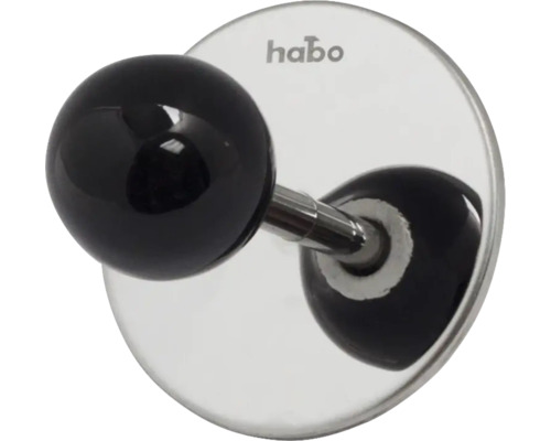 Krok HABO Pearl självhäftande svart Krok HABO Pearl självhäftande svart