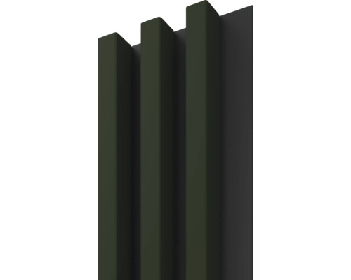 Dekorpanel Linea slim 3 grön/svart 15x265cm