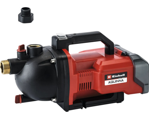 Trädgårdspump EINHELL Power-X-Change AQUINNA utan batteri & laddare (2x18V) Einhell Aquinna hushållsvattenverk med anslutningsstycke