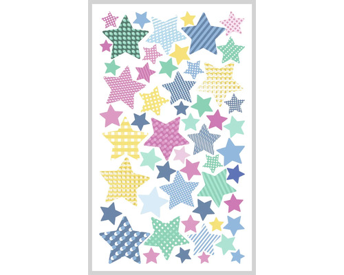 Dekorativa klistermärken med stjärnmönster