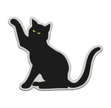 Svart kattsilhuett
