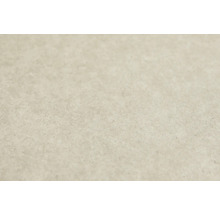 Närbild av en beige vinyltapet med en fin struktur.