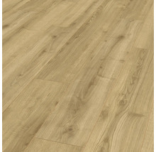 Närbild av laminatgolv med trästruktur.