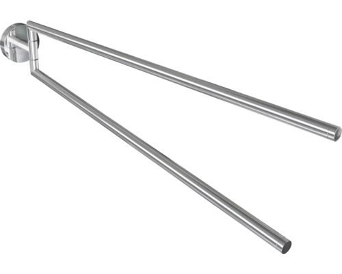 Roterbar handdukshållare med två armar för badrummet